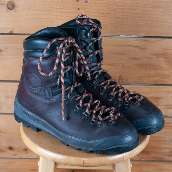 Vintage 90s La Sportiva K2 Leather Mountaineering Boots Made In Italy - Men\'s 10